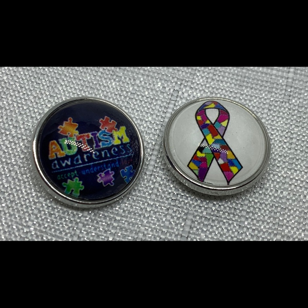 Autism Snap Button Charm Set - Oh Snap!